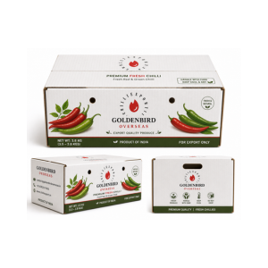 Fresh Green Chilli Packaging Export Temperature Controlled