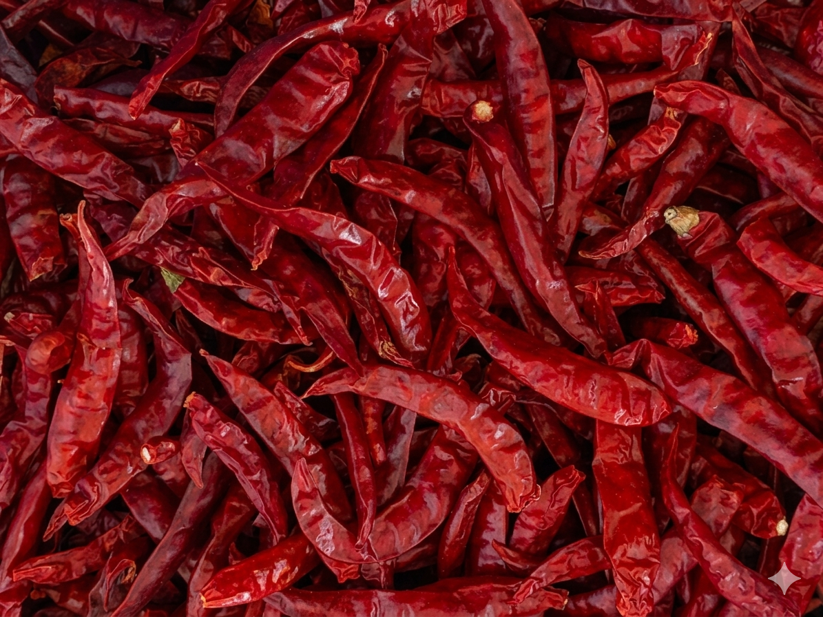 Teja S17 Dried Red Chillies Whole from India