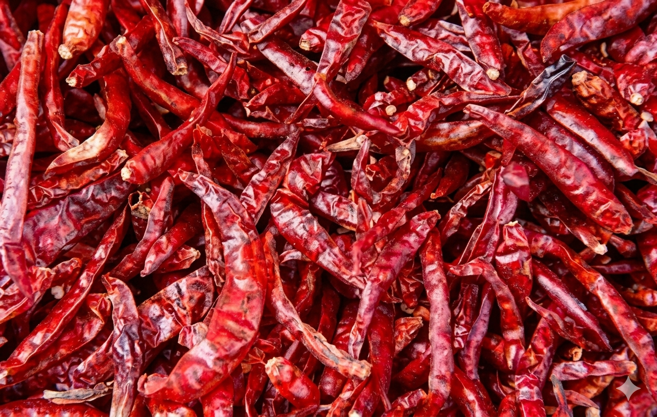 Wrinkled 273 Red Chillies — Medium Heat Dried Chilli with Pleasant Aroma